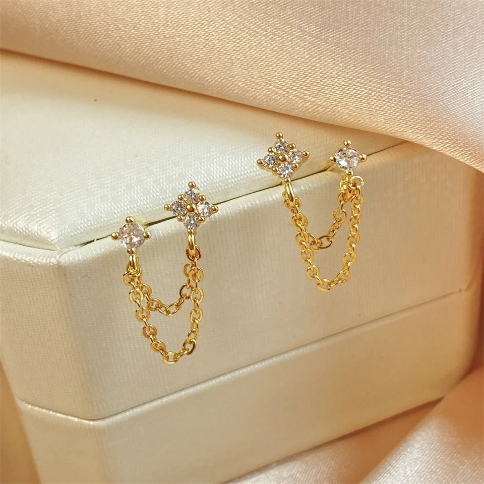 Earrings Sparkling Zircon